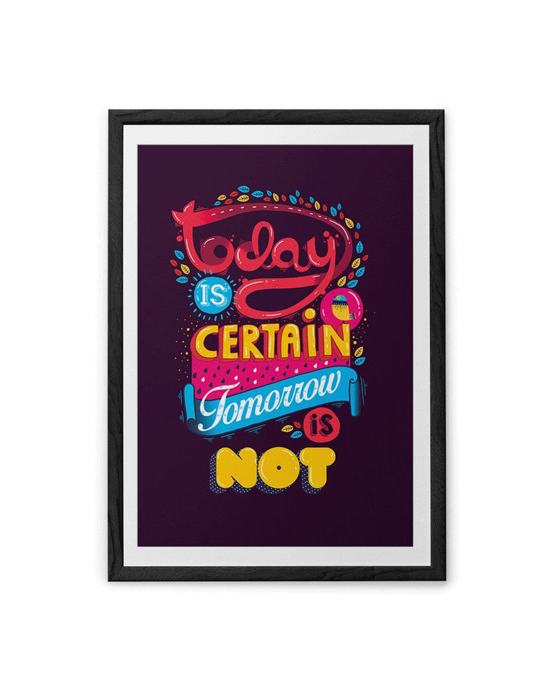 Chumbak Today Is Certain Purple Wall Art