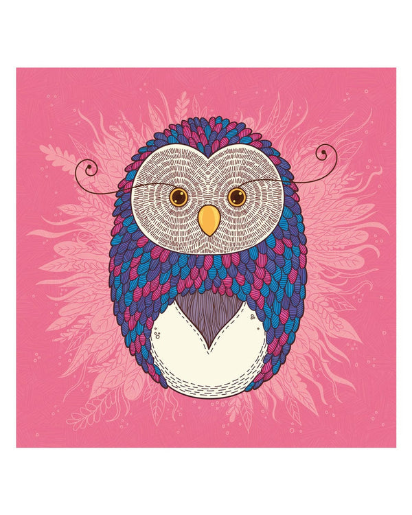 Chumbak Sweater Feather Wall Art - Pink