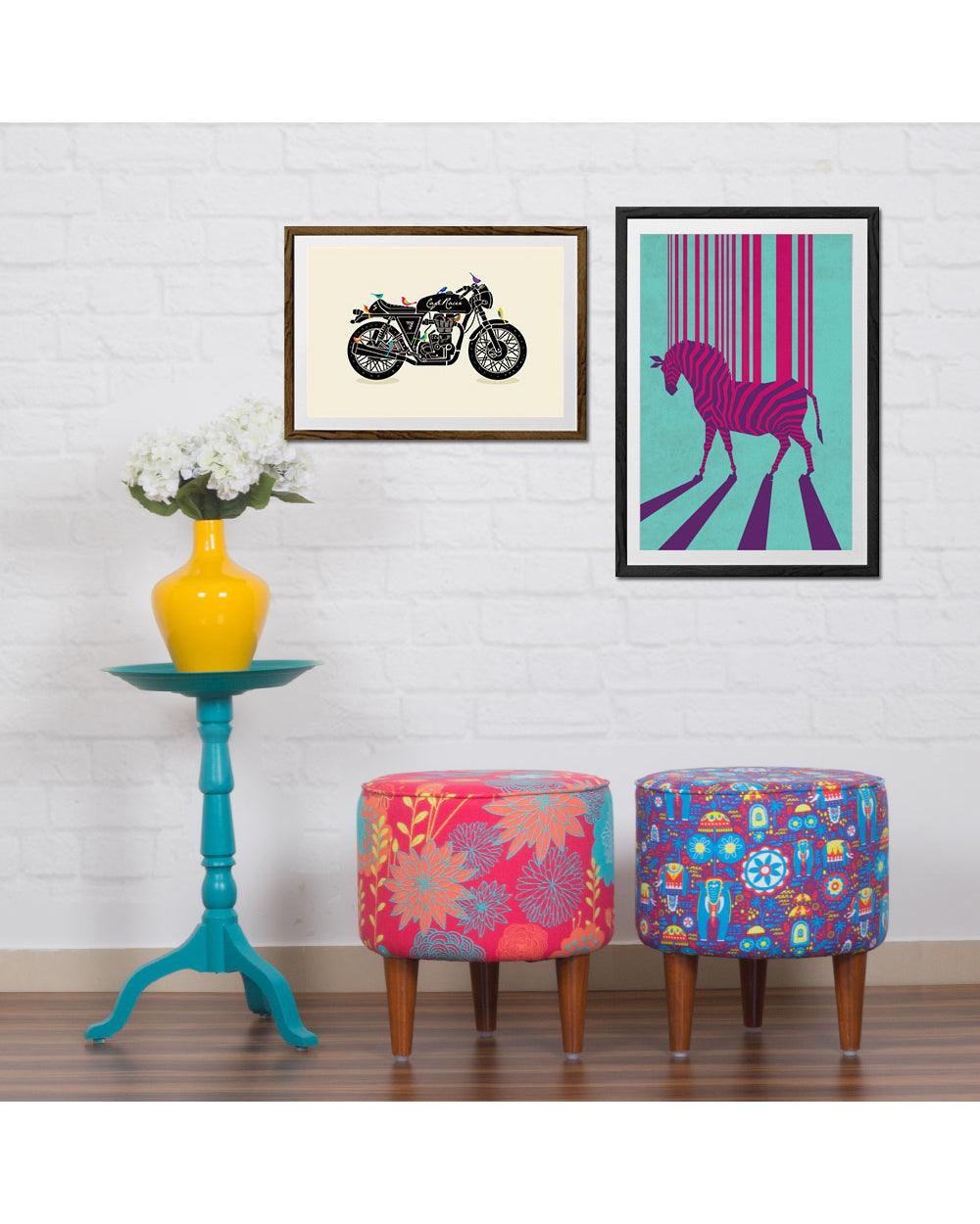 Chumbak Café Racer Cream 16x24inch Print