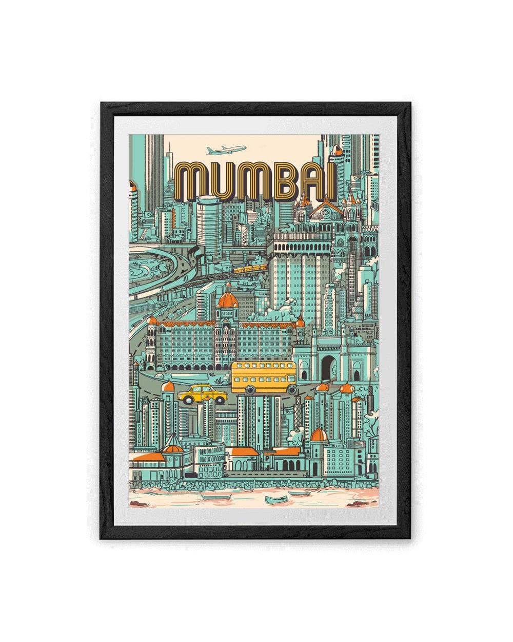 Chumbak City of Dreams Wall Art - Blue