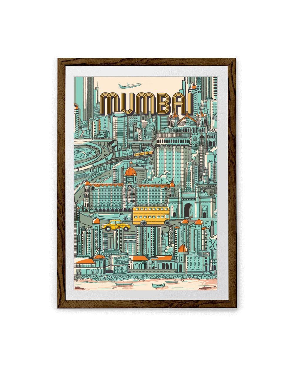 Chumbak City of Dreams Wall Art - Blue