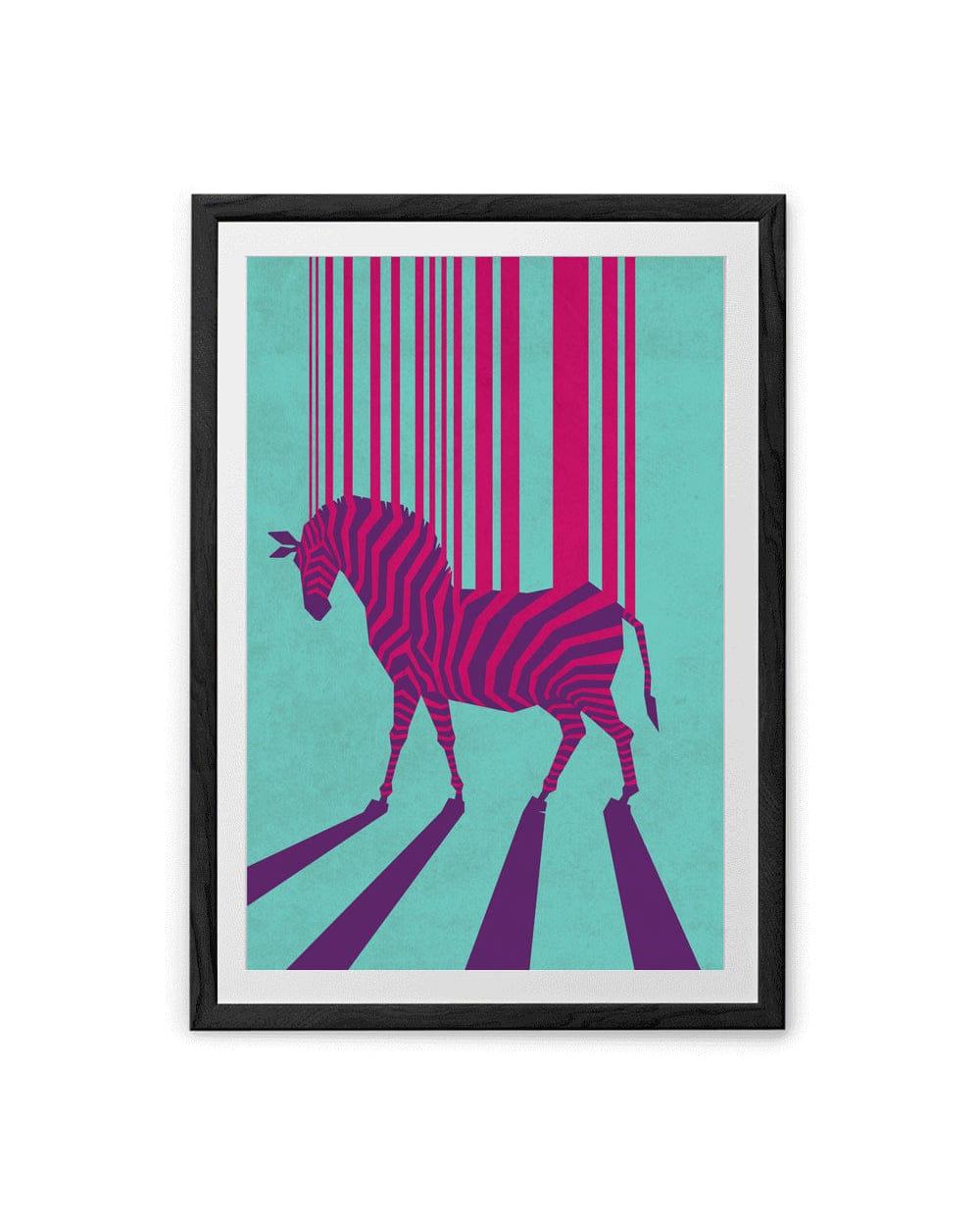 Chumbak Striped Strings Wall Art - Blue