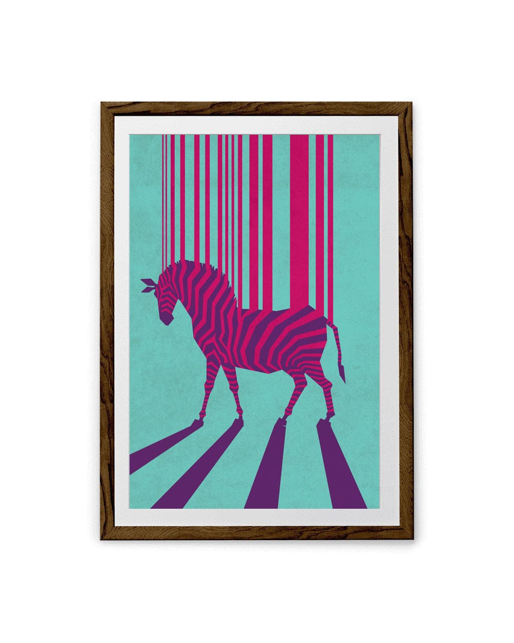 Chumbak Striped Strings Wall Art - Blue