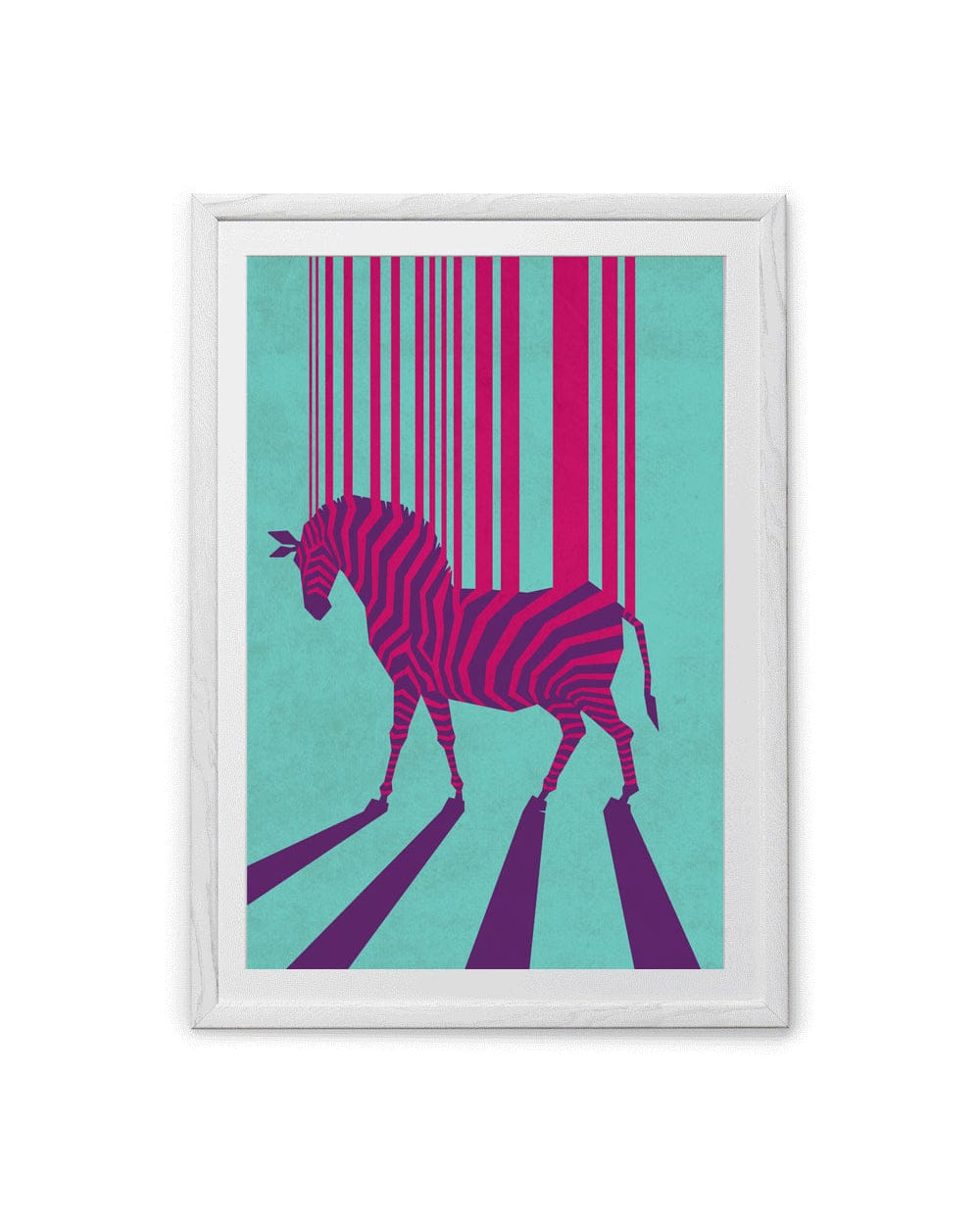 Chumbak Striped Strings Wall Art - Blue