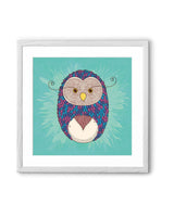 Chumbak Sweater Feather Wall Art - Teal