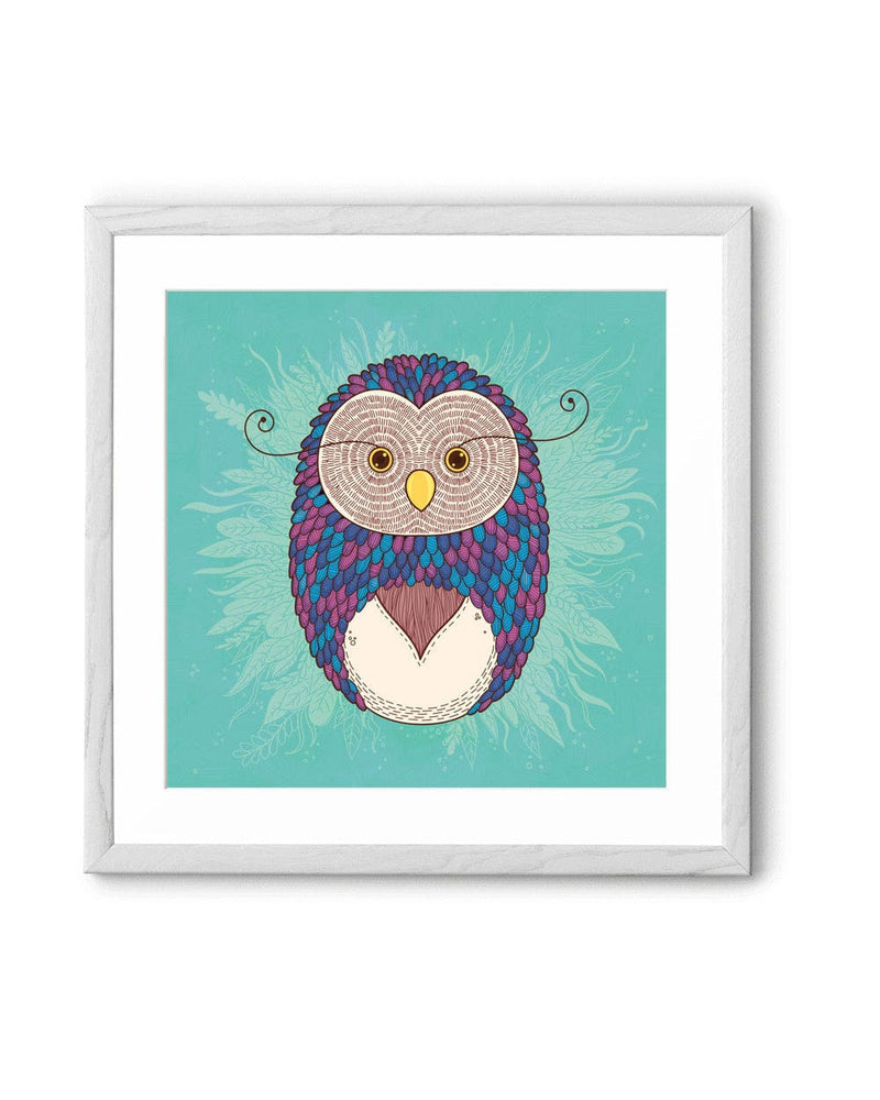 Chumbak Sweater Feather Wall Art - Teal