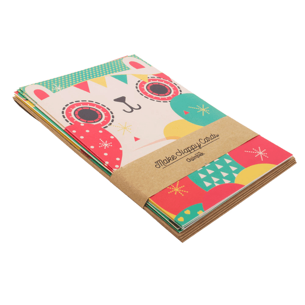 Chumbak Tinsel Town Animals Greeting Card- Set of 6
