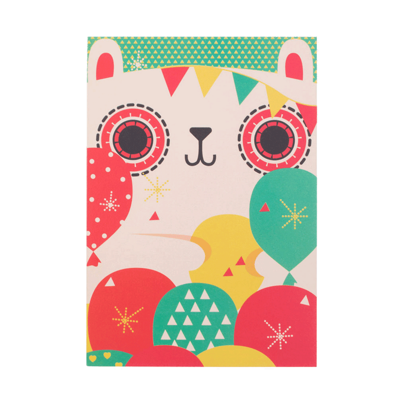 Chumbak Tinsel Town Animals Greeting Card- Set of 6