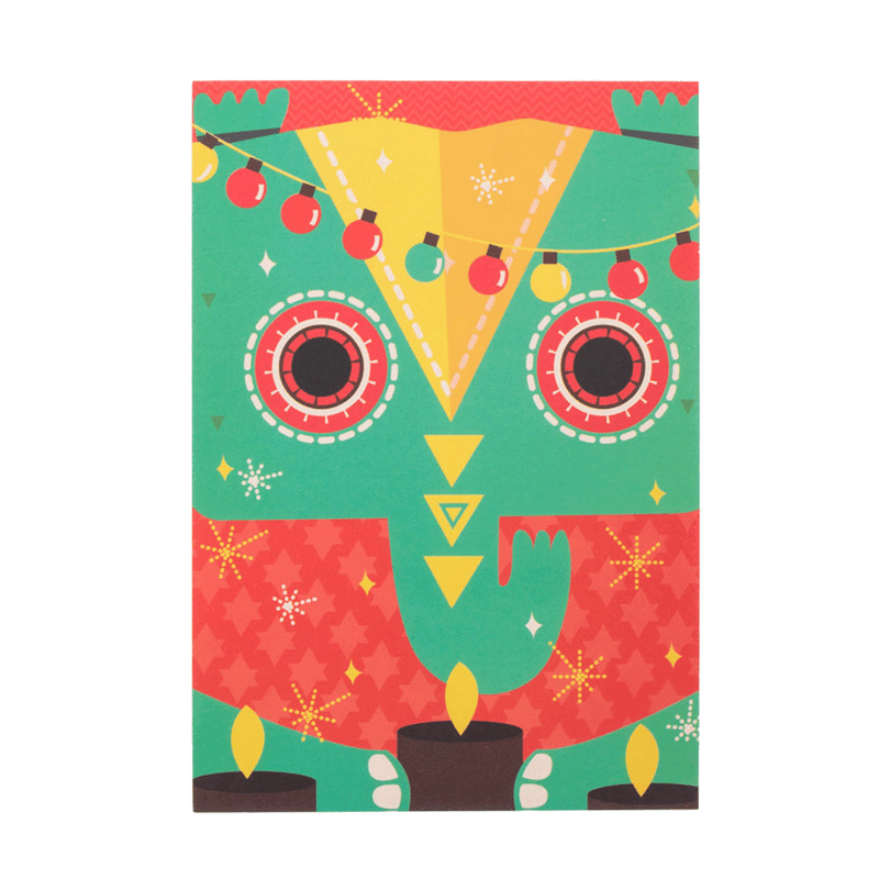 Chumbak Tinsel Town Animals Greeting Card- Set of 6
