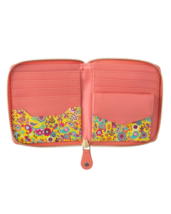 Chumbak Paisley Party Pocket Wallet - Pink