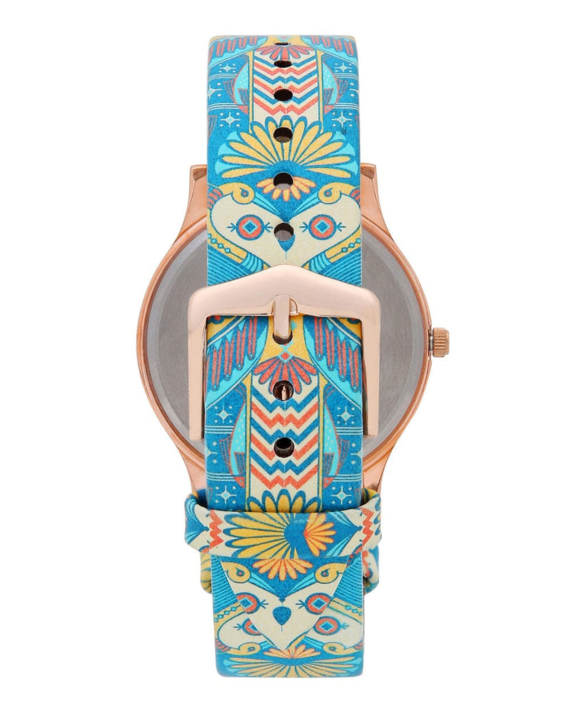 Chumbak TEAL by Chumbak Ornate Illusion Wrist Watch