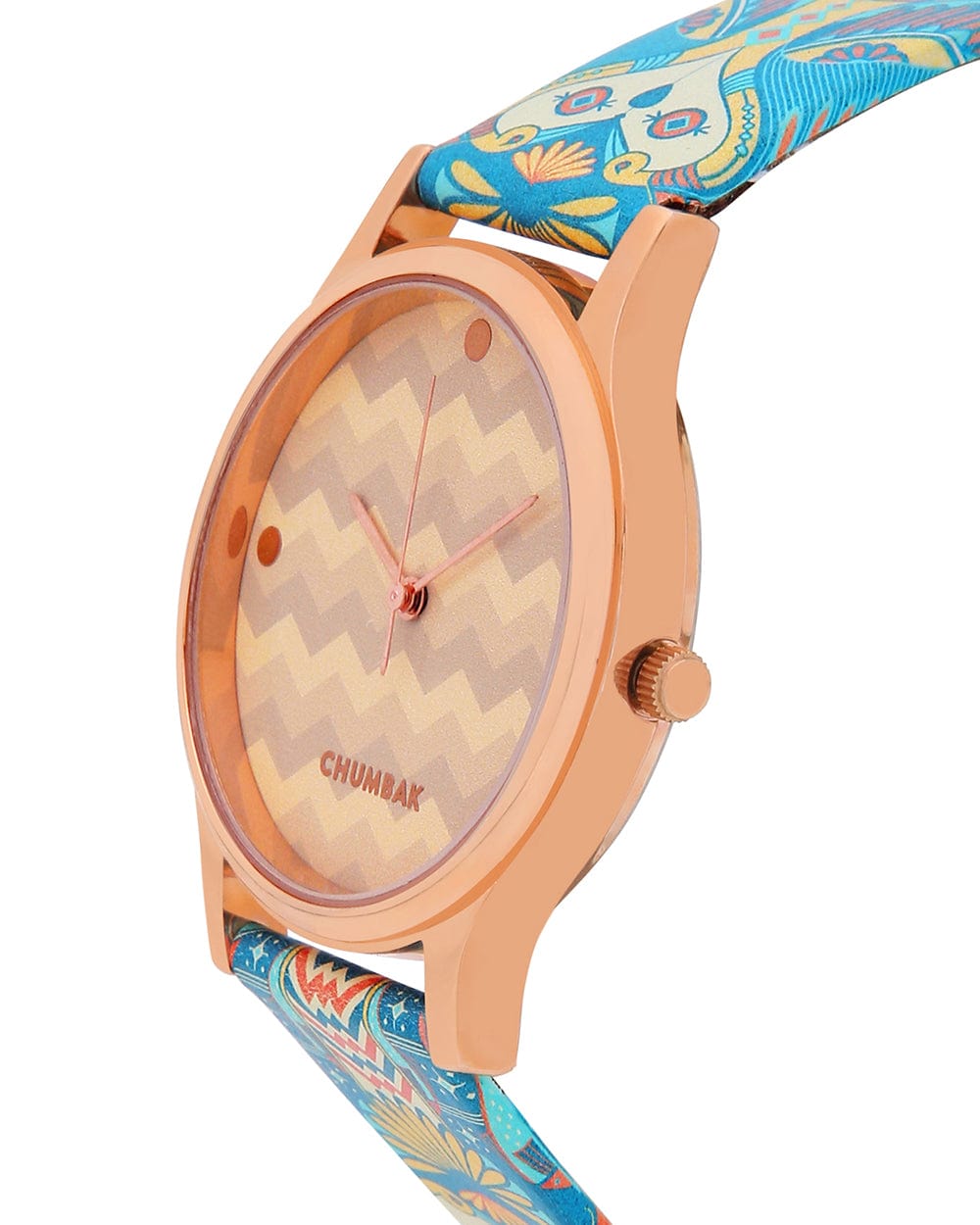 Chumbak TEAL by Chumbak Ornate Illusion Wrist Watch