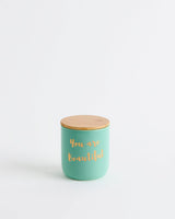 Chumbak You Are Beautiful Storage Jars Teal