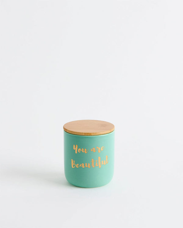 Chumbak You Are Beautiful Storage Jars Teal