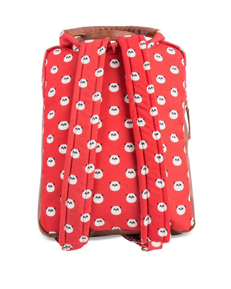 Chumbak Panda Printed Canvas Backpack