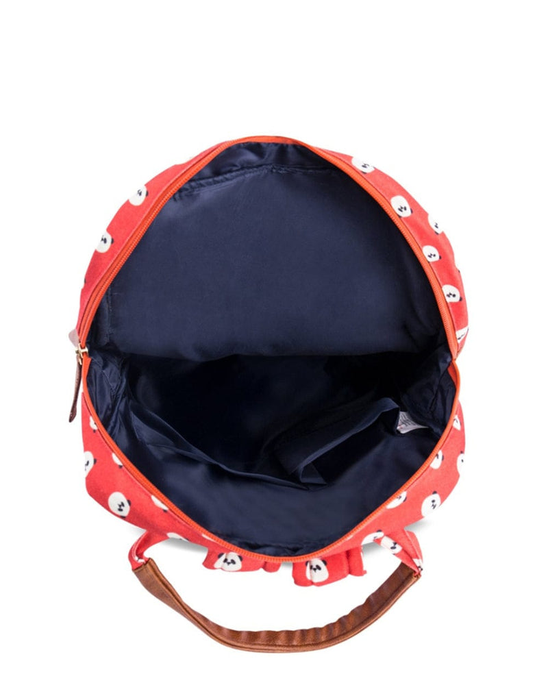 Chumbak Panda Printed Canvas Backpack