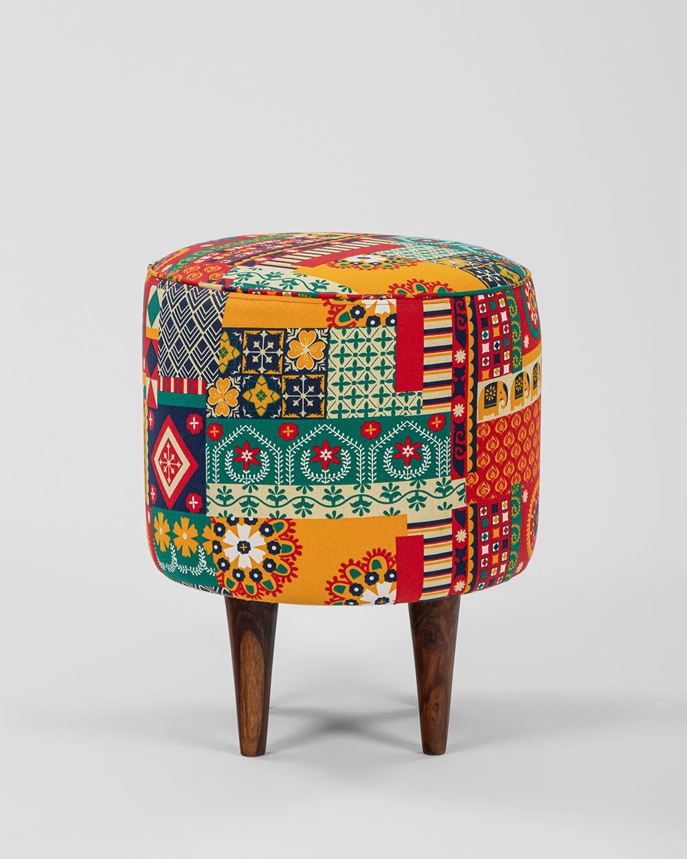 Chumbak The French Pouffe - Floral Swirls