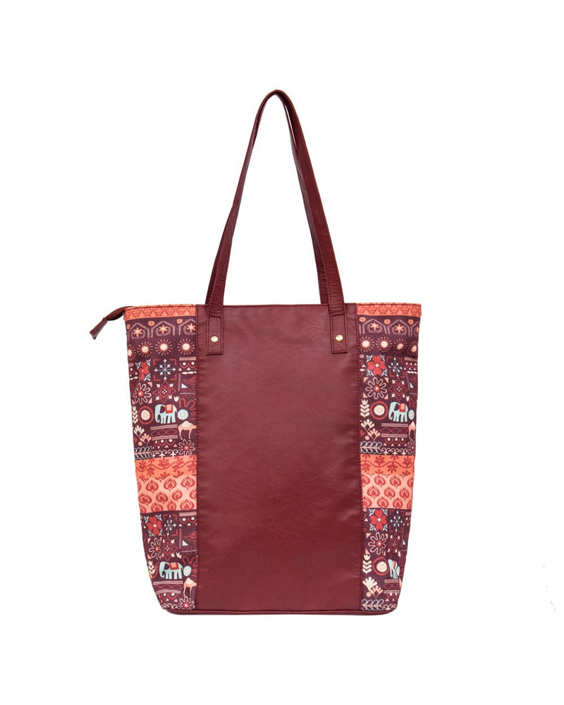 Chumbak Regal Walk Tote Bag - Red