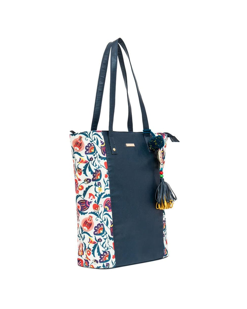 Chumbak Bohemian Branches Tote Bag - Blue