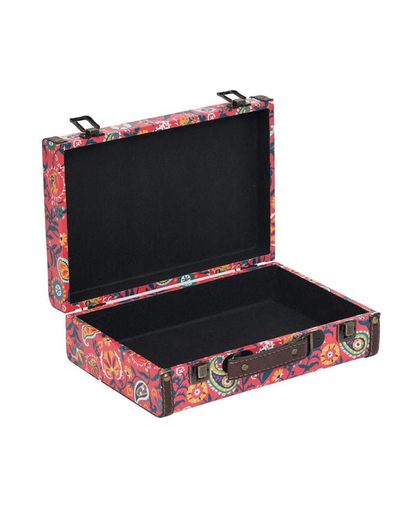 Chumbak Floral Fox Suitcase