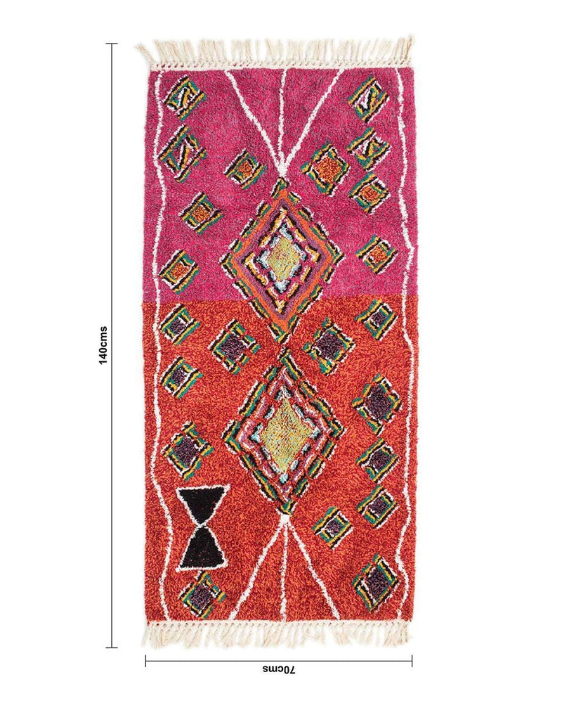 Chumbak Colour Block Floor Rug