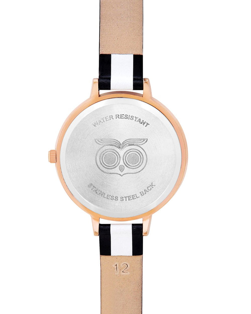Chumbak TEAL by Chumbak Monochrome Stripes Wrist Watch
