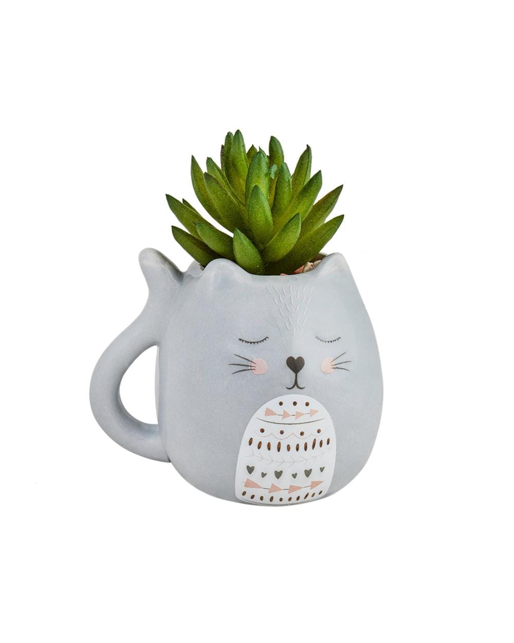 Blissful Cat Planter