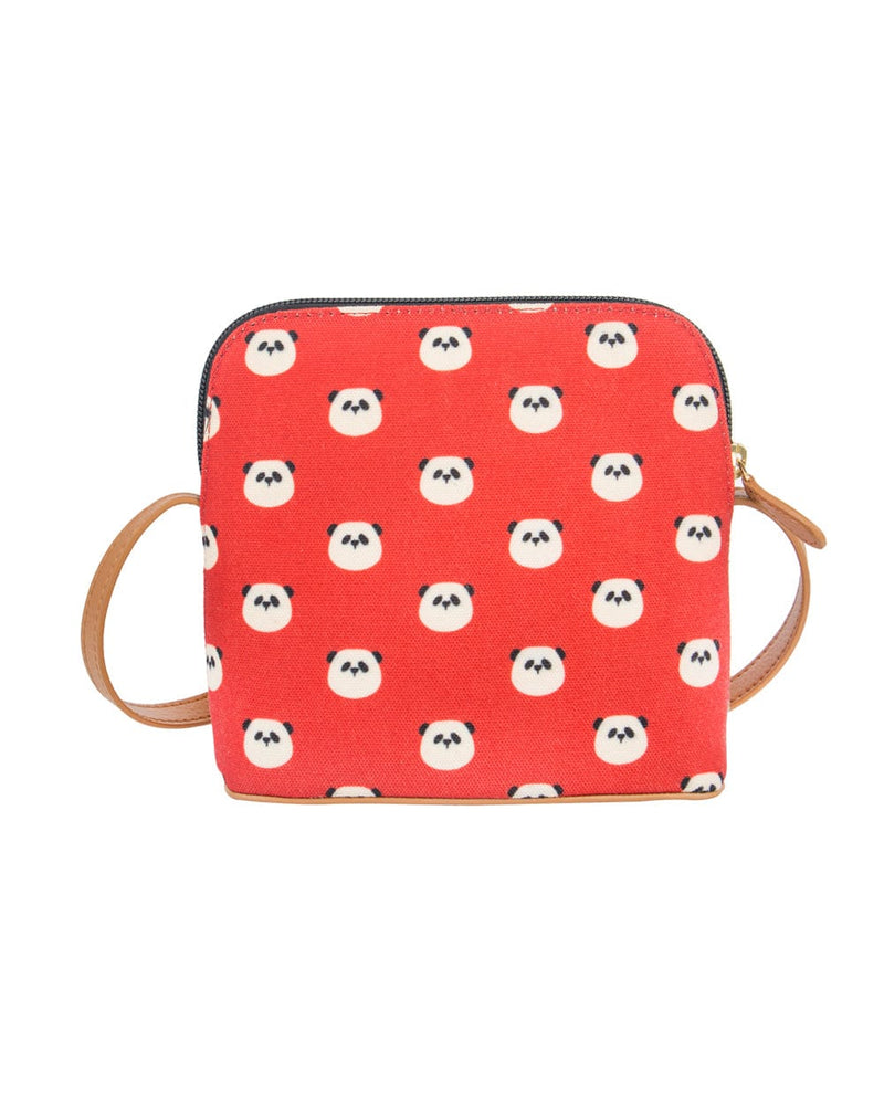Chumbak Panda Faces Sling Bag - Red
