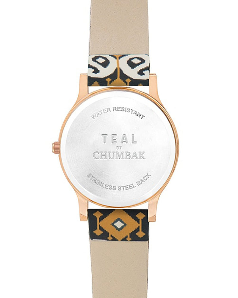 Chumbak TEAL by Chumbak Paisley Elephant Wrist Watch - Dark Green