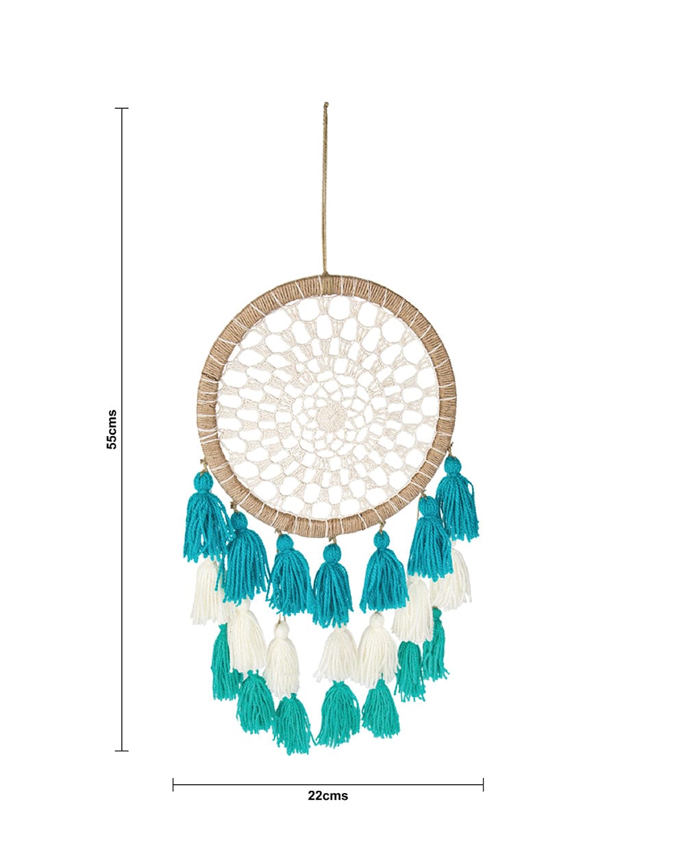 Chumbak Ombre Tassels Dream Catcher - Blue