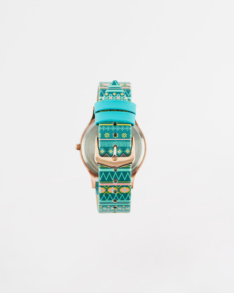 Chumbak TEAL by Chumbak Ombre Aztec Watch Teal