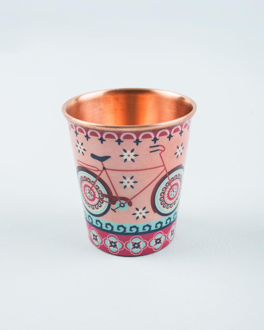 Chumbak Boho Cycle Copper Tumbler - Small