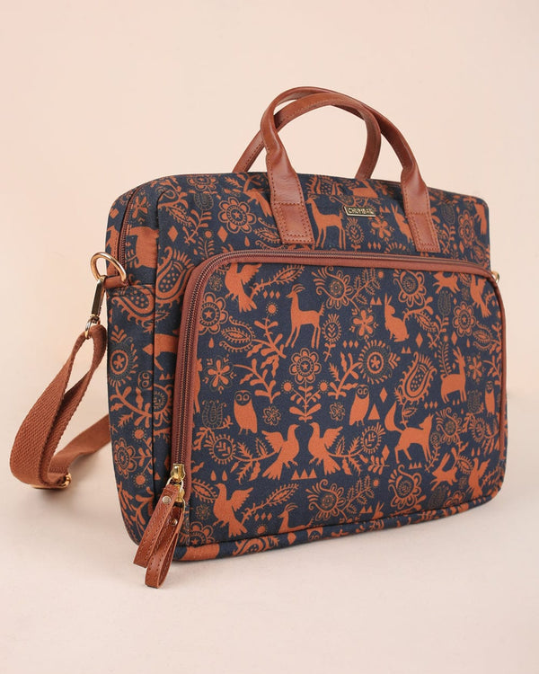 Chumbak Jungle Vibes Canvas Laptop Bag