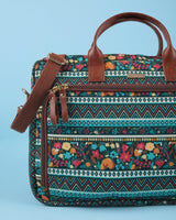 Chumbak Flora Birds Canvas Laptop Bag