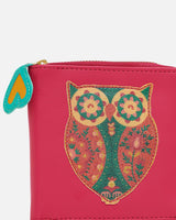 Chumbak Floral Owl Applique Mini Wallet - Pink