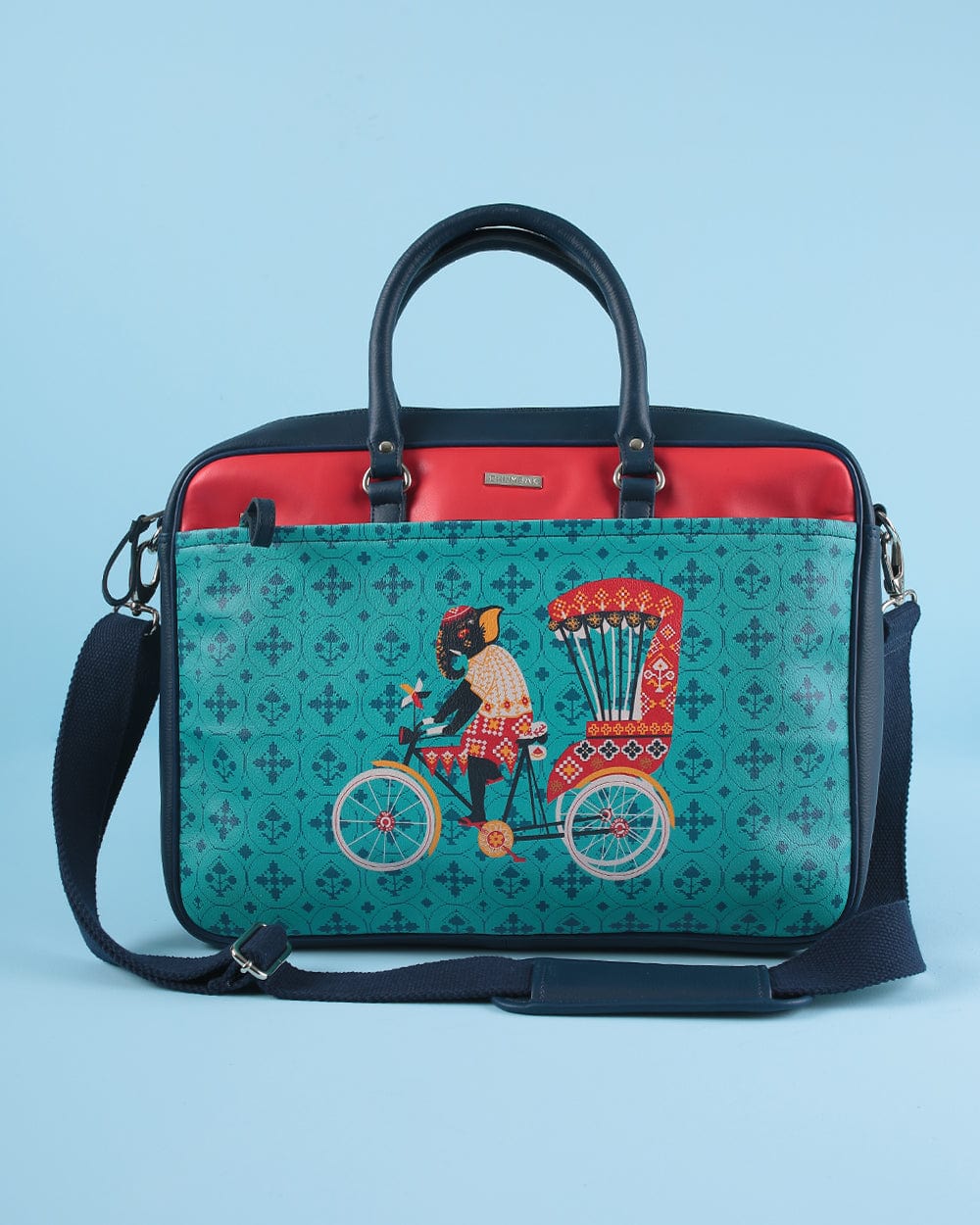 Chumbak Elephant On Rickshaw Laptop Bag