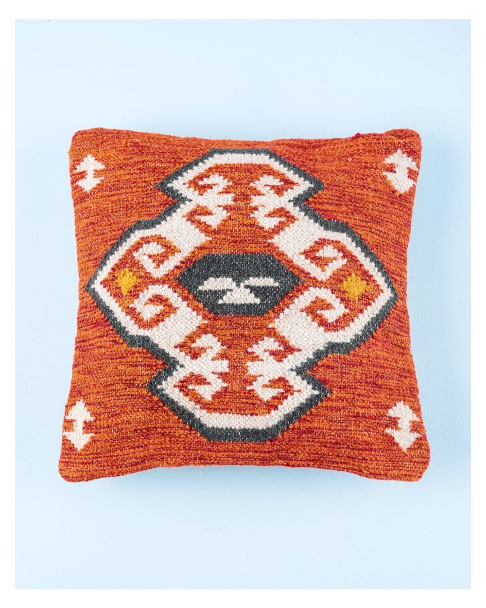 Chumbak Tribal Nap 18inches Cushion Cover - Orange