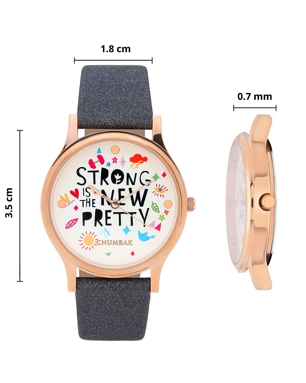 Chumbak TEAL by Chumbak Strong Is The New Pretty Wrist Watch