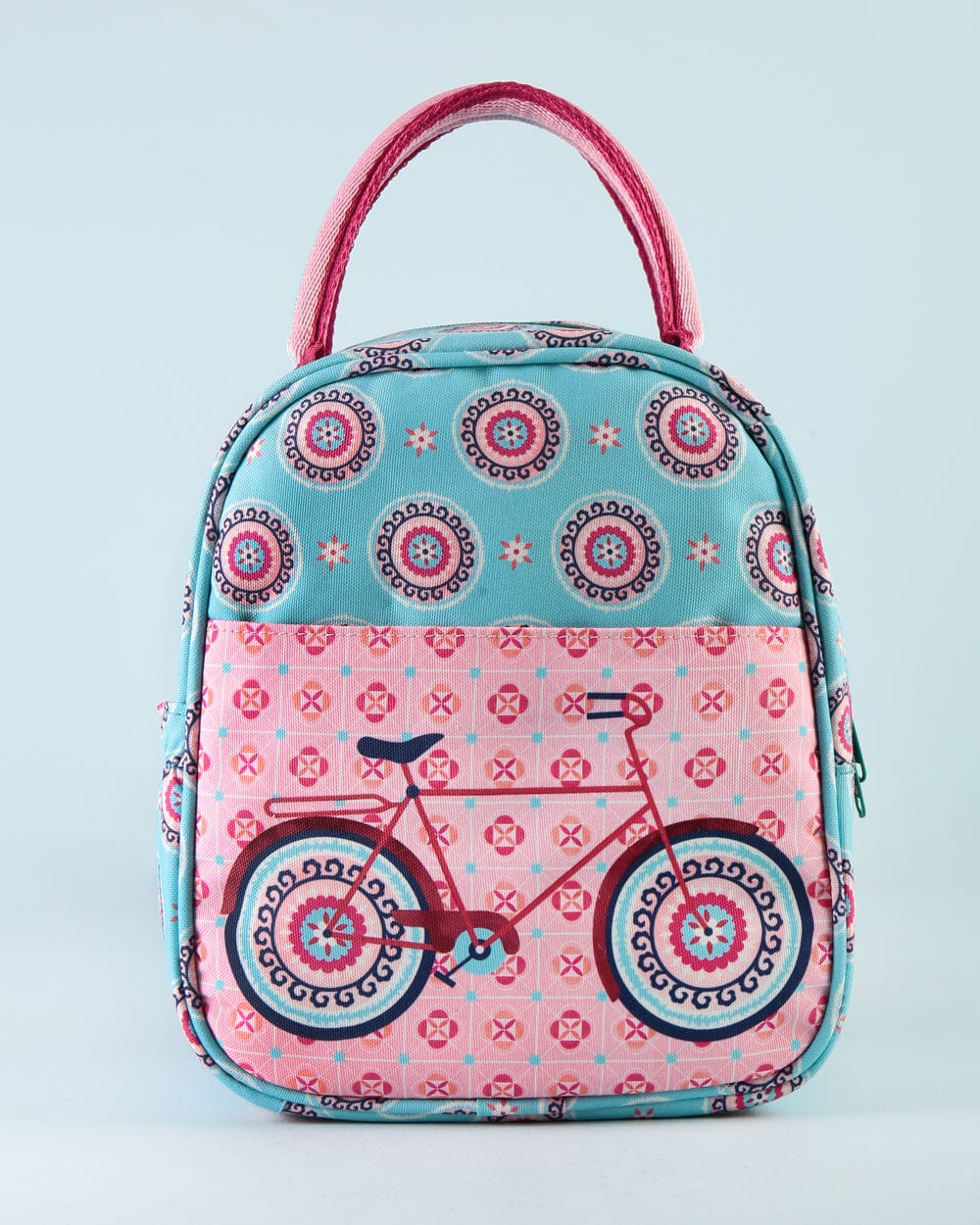 Chumbak Vintage Bicycle Lunch Bag- Pink