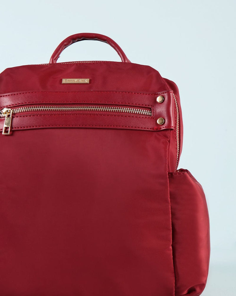 Chumbak Solid Marsala Tote Backpack