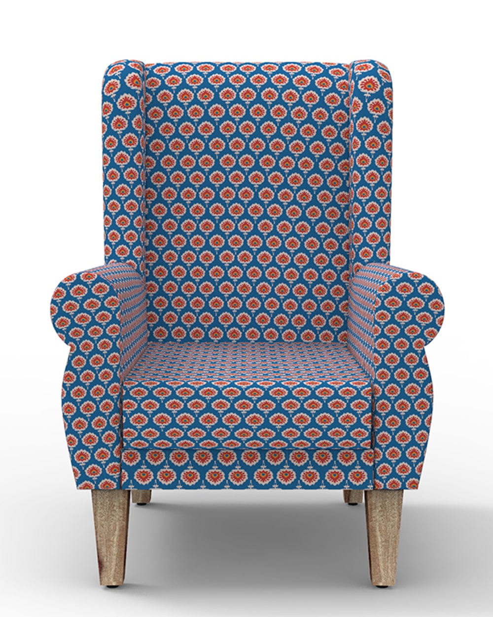 Chumbak The Begum Wing Chair -Printed