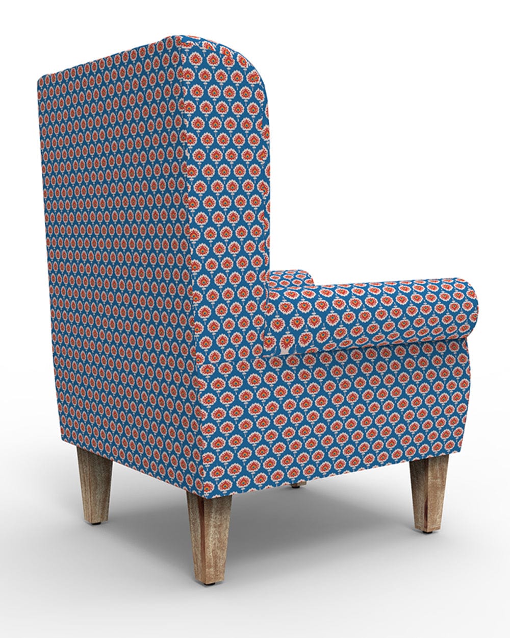 Chumbak The Begum Wing Chair -Printed