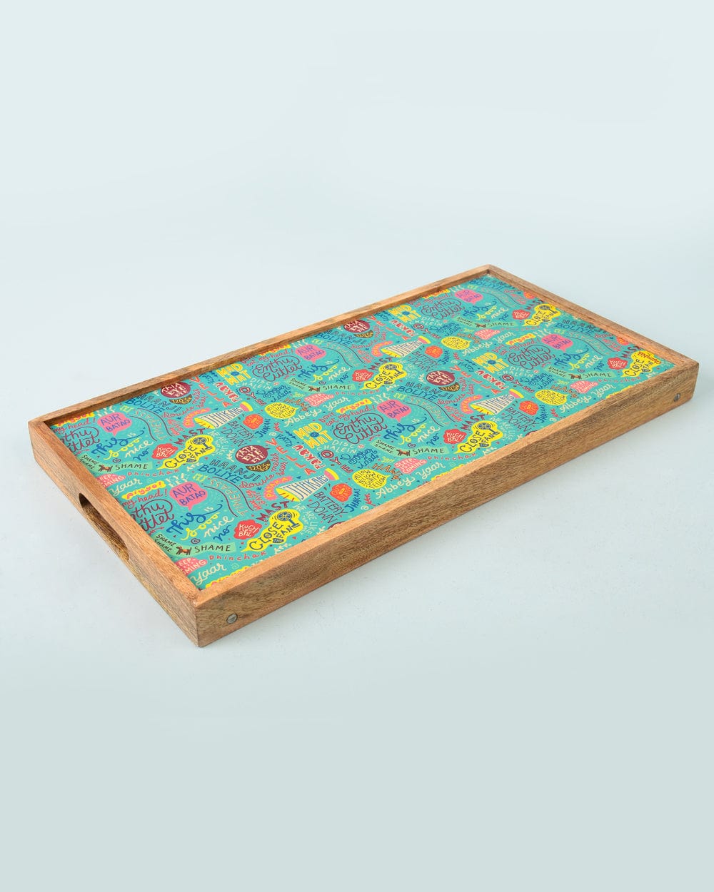 Chumbak Things Indian Say Foldable Breakfast Tray- Teal