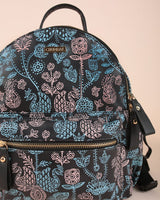 Chumbak Majestic Peacock Printed Backpack - Black