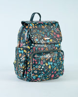 Chumbak Leafy Branches Printed Backpack - Teal