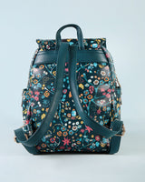 Chumbak Leafy Branches Printed Backpack - Teal