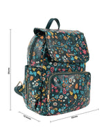 Chumbak Leafy Branches Printed Backpack - Teal