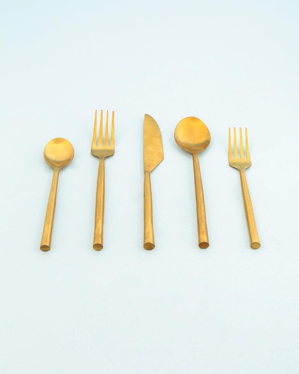 Chumbak Classic Gold Cutlery Set