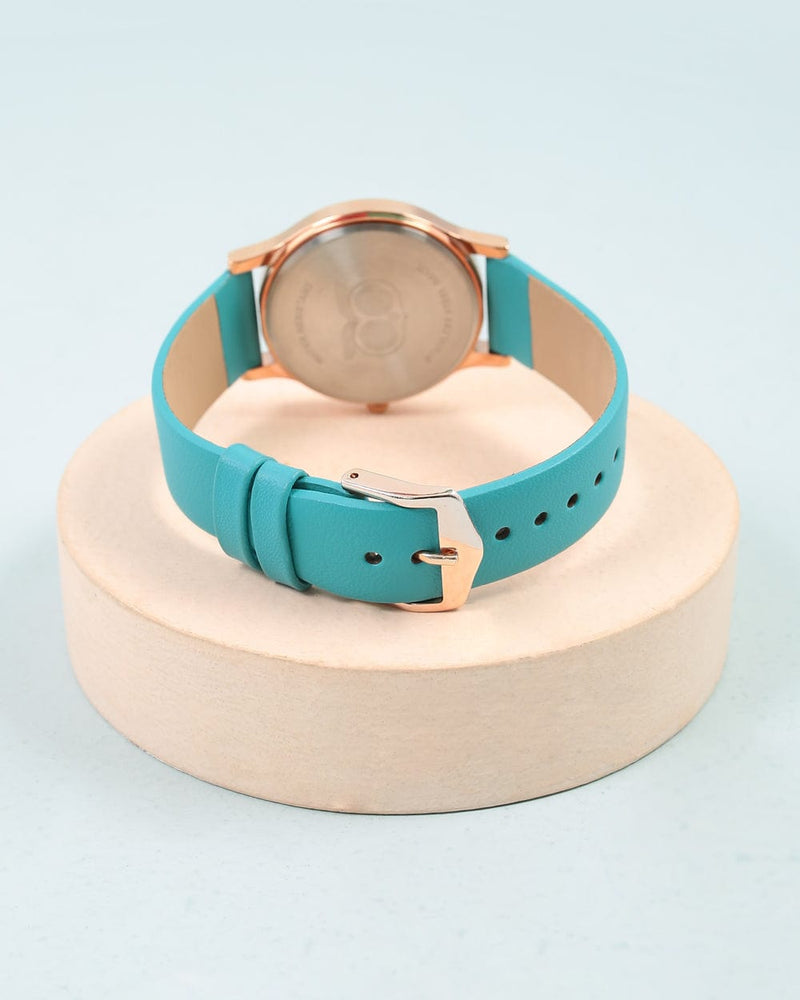 Chumbak TEAL by Chumbak Leafy Branches Wrist Watch- Teal