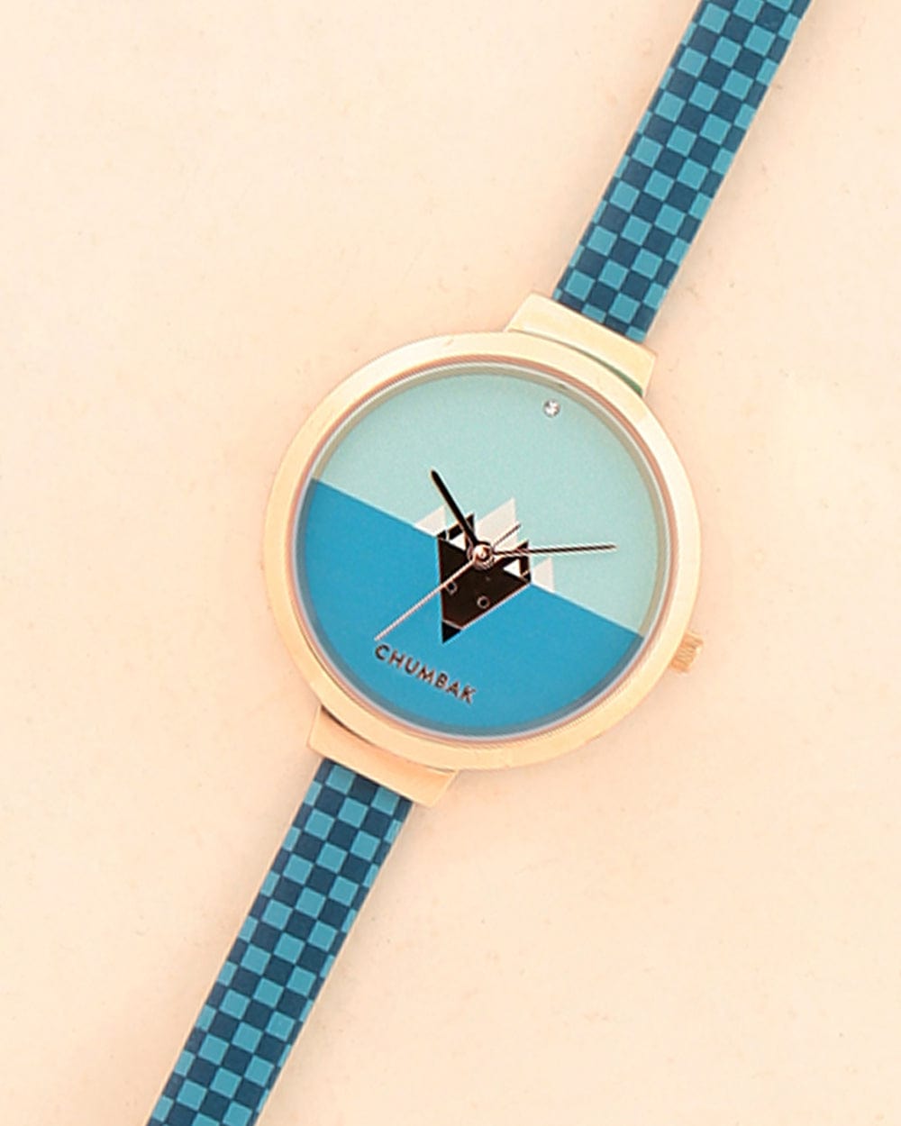 Chumbak TEAL by Chumbak Geometric Owl Printed Strap Wrist Watch